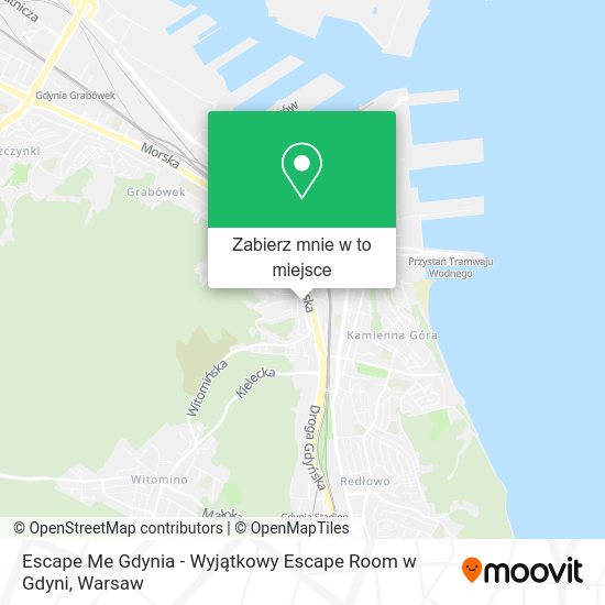 Mapa Escape Me Gdynia - Wyjątkowy Escape Room w Gdyni