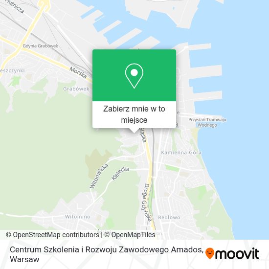 Mapa Centrum Szkolenia i Rozwoju Zawodowego Amados