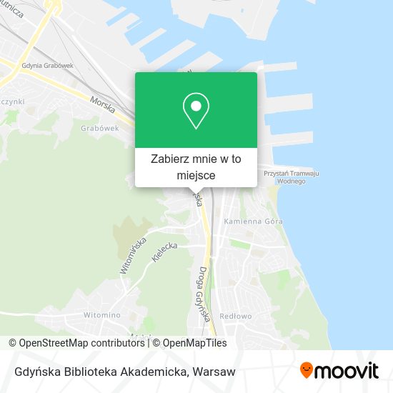 Mapa Gdyńska Biblioteka Akademicka