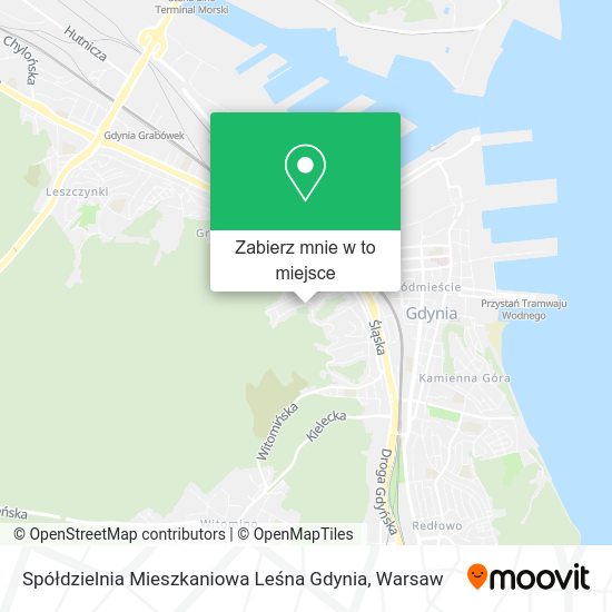 Mapa Spółdzielnia Mieszkaniowa Leśna Gdynia