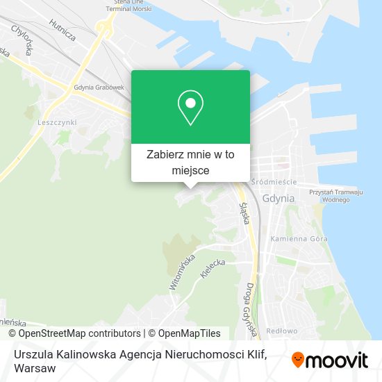 Mapa Urszula Kalinowska Agencja Nieruchomosci Klif