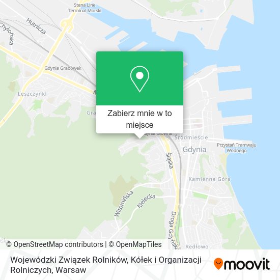 Mapa Wojewódzki Związek Rolników, Kółek i Organizacji Rolniczych