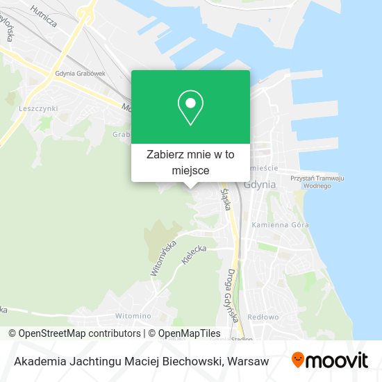 Mapa Akademia Jachtingu Maciej Biechowski