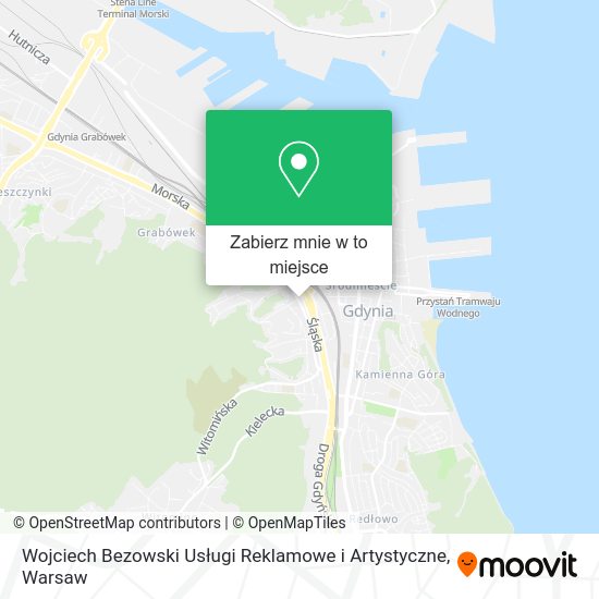 Mapa Wojciech Bezowski Usługi Reklamowe i Artystyczne