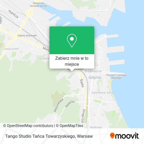 Mapa Tango Studio Tańca Towarzyskiego