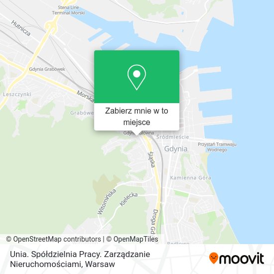 Mapa Unia. Spółdzielnia Pracy. Zarządzanie Nieruchomościami