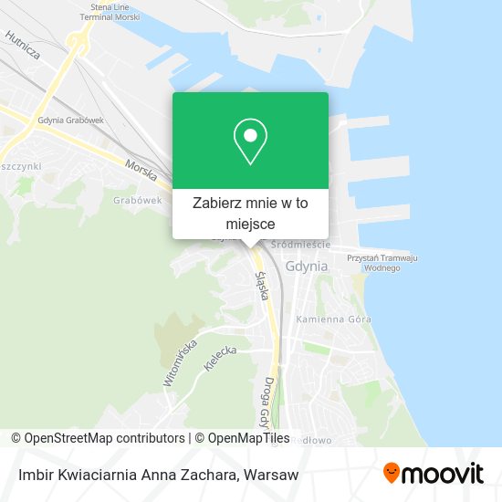 Mapa Imbir Kwiaciarnia Anna Zachara