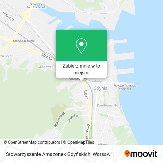 Mapa Stowarzyszenie Amazonek Gdyńskich