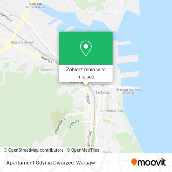 Mapa Apartament Gdynia Dworzec