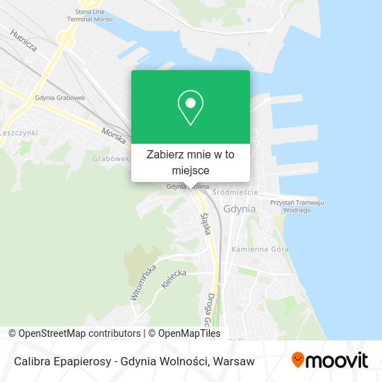 Mapa Calibra Epapierosy - Gdynia Wolności