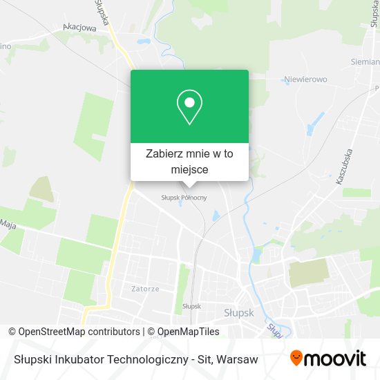 Mapa Słupski Inkubator Technologiczny - Sit