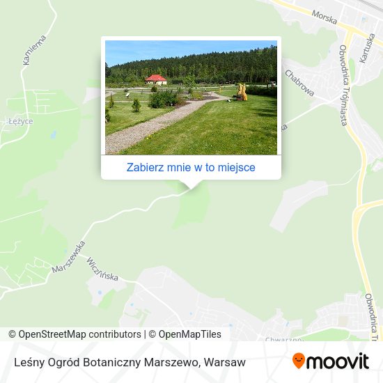 Mapa Leśny Ogród Botaniczny Marszewo