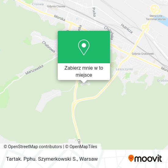 Mapa Tartak. Pphu. Szymerkowski S.