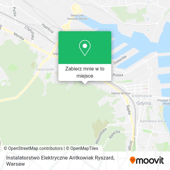 Mapa Instalatorstwo Elektryczne Antkowiak Ryszard