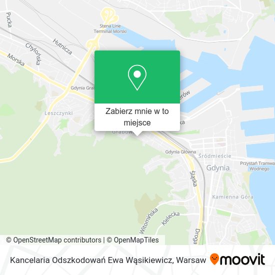 Mapa Kancelaria Odszkodowań Ewa Wąsikiewicz