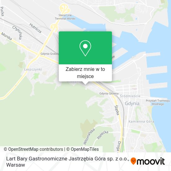 Mapa Lart Bary Gastronomiczne Jastrzębia Góra sp. z o.o.