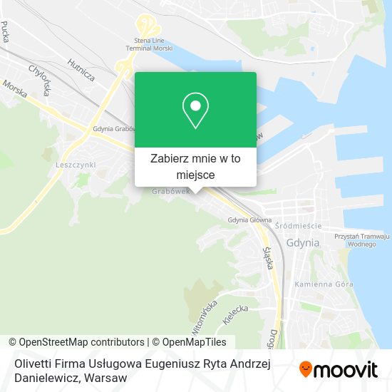 Mapa Olivetti Firma Usługowa Eugeniusz Ryta Andrzej Danielewicz