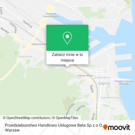 Mapa Przedsiebiorstwo Handlowo Uslugowe Beta Sp z o O