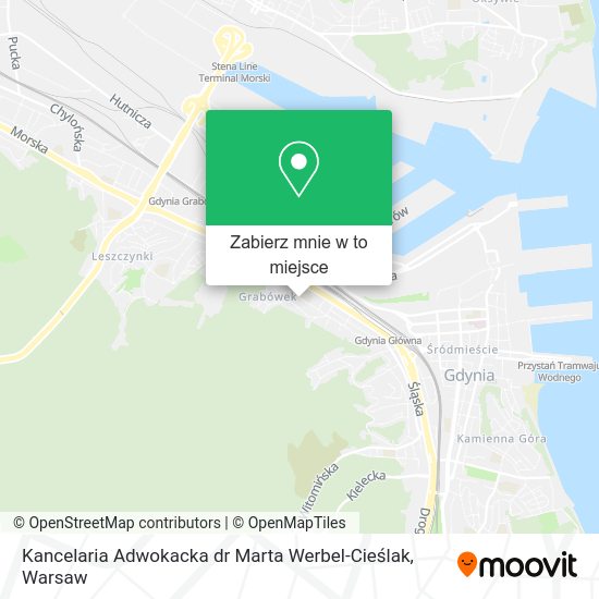 Mapa Kancelaria Adwokacka dr Marta Werbel-Cieślak