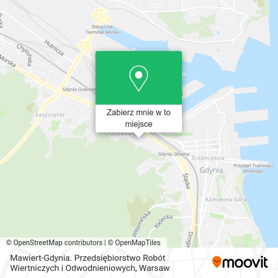 Mapa Mawiert-Gdynia. Przedsiębiorstwo Robót Wiertniczych i Odwodnieniowych