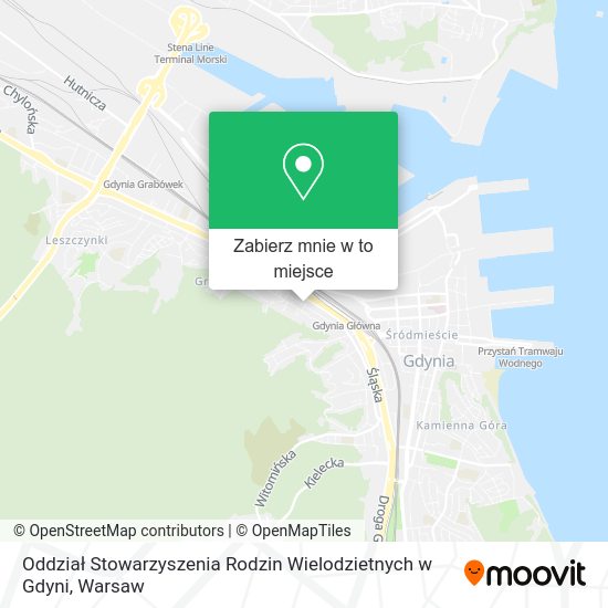 Mapa Oddział Stowarzyszenia Rodzin Wielodzietnych w Gdyni