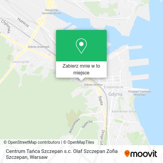 Mapa Centrum Tańca Szczepan s.c. Olaf Szczepan Zofia Szczepan