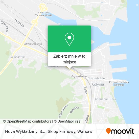 Mapa Nova Wykładziny. S.J. Sklep Firmowy