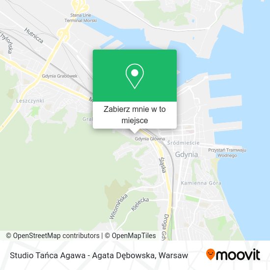 Mapa Studio Tańca Agawa - Agata Dębowska