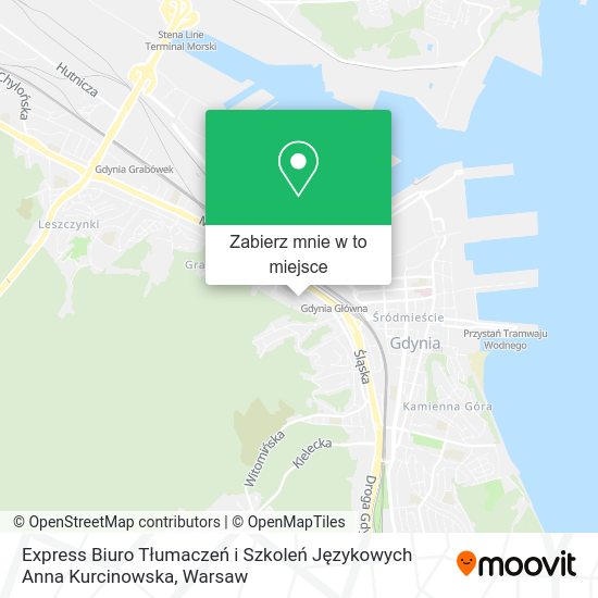 Mapa Express Biuro Tłumaczeń i Szkoleń Językowych Anna Kurcinowska