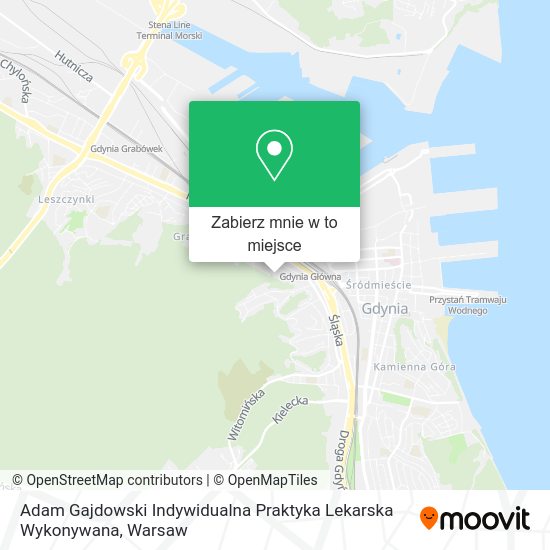 Mapa Adam Gajdowski Indywidualna Praktyka Lekarska Wykonywana