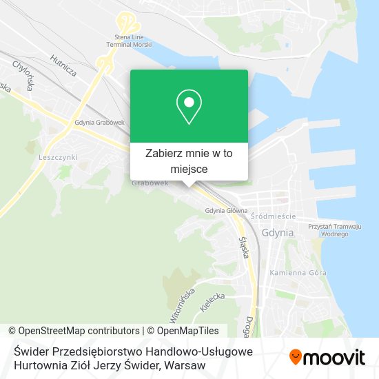 Mapa Świder Przedsiębiorstwo Handlowo-Usługowe Hurtownia Ziół Jerzy Świder