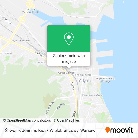 Mapa Śliwonik Joanna. Kiosk Wielobranżowy