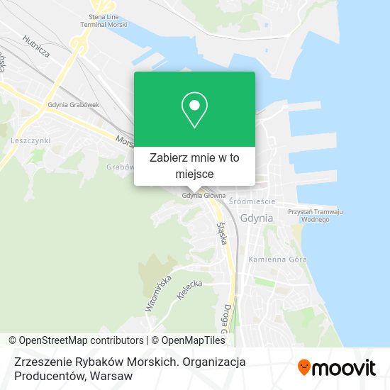 Mapa Zrzeszenie Rybaków Morskich. Organizacja Producentów