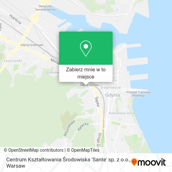 Mapa Centrum Kształtowania Środowiska 'Sante' sp. z o.o.