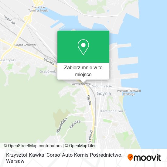 Mapa Krzysztof Kawka 'Corso' Auto Komis Pośrednictwo