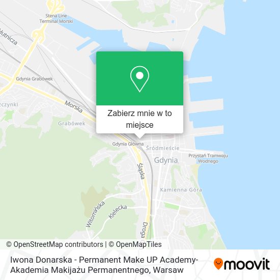 Mapa Iwona Donarska - Permanent Make UP Academy- Akademia Makijażu Permanentnego