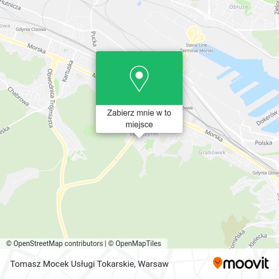 Mapa Tomasz Mocek Usługi Tokarskie