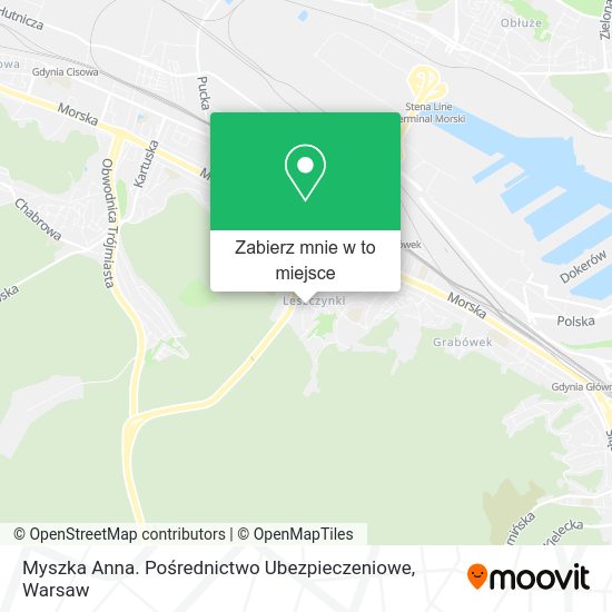 Mapa Myszka Anna. Pośrednictwo Ubezpieczeniowe