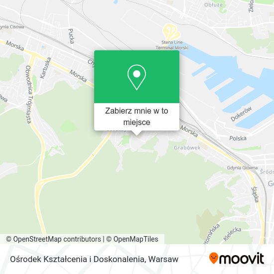 Mapa Ośrodek Kształcenia i Doskonalenia