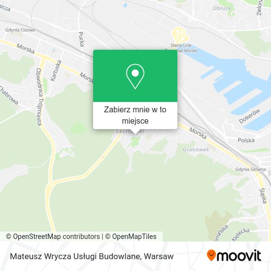 Mapa Mateusz Wrycza Usługi Budowlane