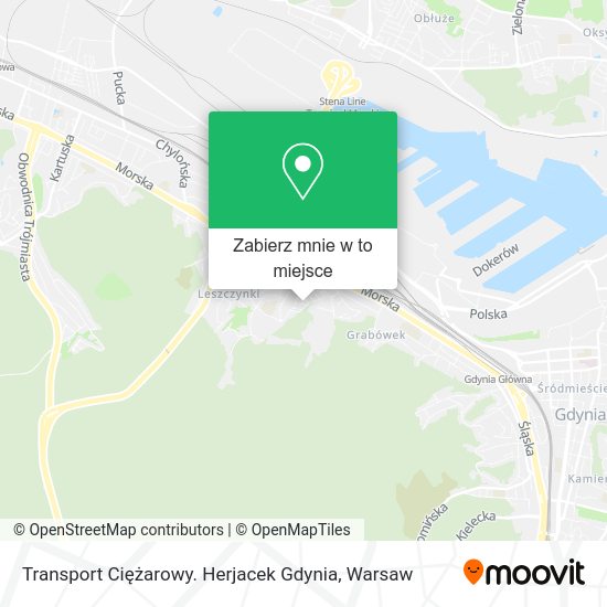 Mapa Transport Ciężarowy. Herjacek Gdynia