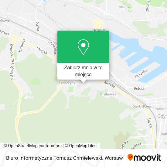 Mapa Biuro Informatyczne Tomasz Chmielewski