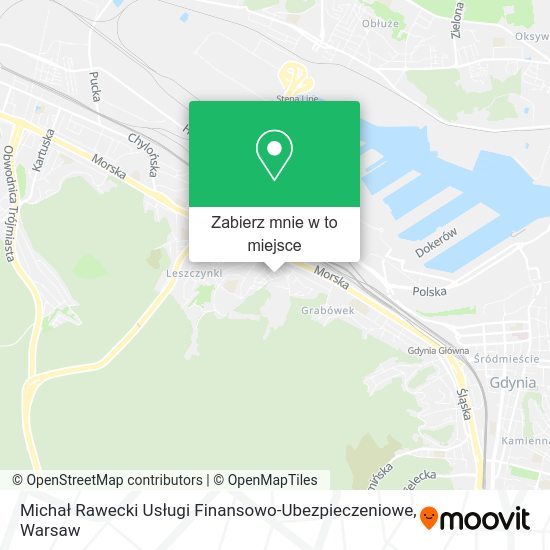 Mapa Michał Rawecki Usługi Finansowo-Ubezpieczeniowe