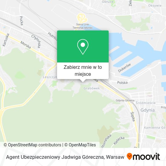 Mapa Agent Ubezpieczeniowy Jadwiga Góreczna