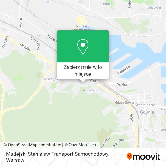 Mapa Madejski Stanisław Transport Samochodowy