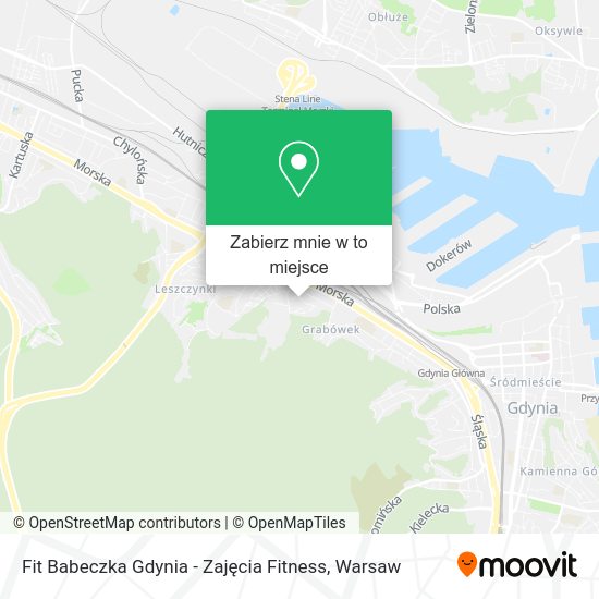 Mapa Fit Babeczka Gdynia - Zajęcia Fitness