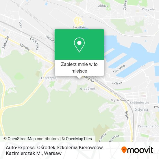 Mapa Auto-Express. Ośrodek Szkolenia Kierowców. Kazimierczak M.