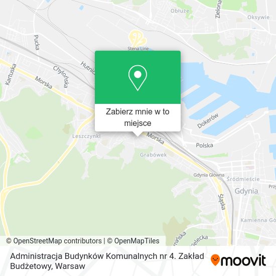 Mapa Administracja Budynków Komunalnych nr 4. Zakład Budżetowy