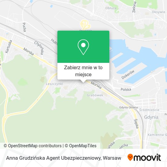 Mapa Anna Grudzińska Agent Ubezpieczeniowy