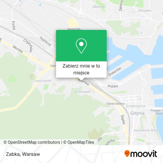 Mapa Zabka